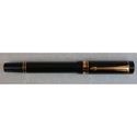 Picture of Old Style Parker Duofold International Black Gold Trim Fountain Pen Left Handed Oblique Broad Nib