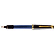 Picture of Pelikan Souveran 400 Black And Blue Rollerball Pen