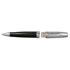 Picture of Monteverde Invincia Chrome And  Carbon Fiber Ballpoint Pen with USB Flash Drive