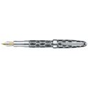 Picture of Laban Diamond Black Python Fountain Pen Medium Nib