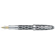 Picture of Laban Diamond Black Python Fountain Pen Medium Nib