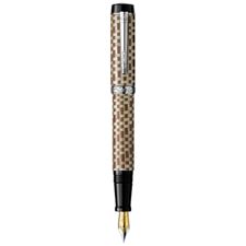 Picture of Laban Checkered Flag Fine Wood Fountain Pen Medium Nib