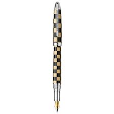 Picture of Laban Checkered Flag Maple Diamond Fountain Pen Medium Nib