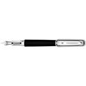 Picture of Tibaldi for Bentley Azure Beluga Leather Silver Fountain Pen Broad Nib