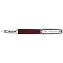Picture of Tibaldi for Bentley Azure Hotspur Leather Silver Fountain Pen Broad Nib