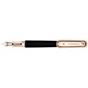 Picture of Tibaldi for Bentley Azure Beluga Leather Rose Gold Fountain Pen Broad Nib