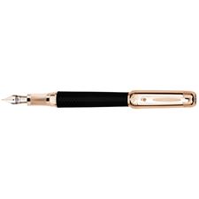 Picture of Tibaldi for Bentley Azure Beluga Leather Rose Gold Fountain Pen Broad Nib