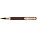 Picture of Tibaldi for Bentley Azure Cognac Leather Rose Gold Rollerball Pen