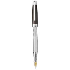 Picture of Laban Walnut Wood Sterling Silver Fountain Pen Medium Nib