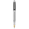 Picture of Laban Real Diamond Sterling Silver Black Fountain Pen Medium Nib