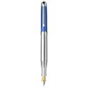 Picture of Laban Real Diamond Sterling Silver Blue Fountain Pen Medium Nib