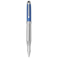 Picture of Laban Real Diamond Sterling Silver Blue Rollerball Pen