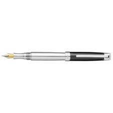 Picture of Laban Slant Top Sterling Silver ST-918-0 Fountain Pen Medium Nib