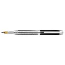 Picture of Laban Slant Top Sterling Silver ST-918-SP Fountain Pen Medium Nib