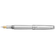 Picture of Laban Slant Top Sterling Silver ST-9181-0 Fountain Pen Medium Nib