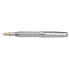 Picture of Laban Slant Top Sterling Silver ST-9181-1 Fountain Pen Medium Nib