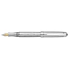 Picture of Laban Round Top Sterling Silver ST-9191-10 Fountain Pen Medium Nib