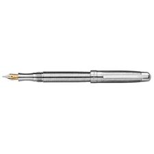 Picture of Laban Round Top Sterling Silver ST-9191-SP Fountain Pen Medium Nib