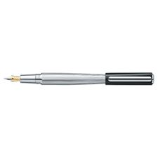 Picture of Laban Square Cap Sterling Silver ST-956-1 Fountain Pen Medium Nib