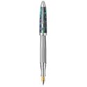 Picture of Laban Abalone Sterling Silver Diamond Fountain Pen Medium Nib