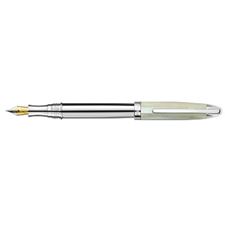 Picture of Laban Mother of Pearl Sterling Silver Fountain Pen Medium Nib