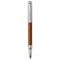 Picture of Laban Real Leather Sterling Silver ST-921-1RL Light Brown Fountain Pen Medium Nib