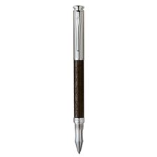 Picture of Laban Real Leather Sterling Silver ST-921-1RL Black Rollerball Pen