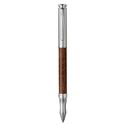 Picture of Laban Real Leather Sterling Silver ST-921-1RL Dark Brown Rollerball Pen