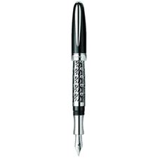 Picture of Laban Sterling Silver MB-300 Black Fountain Pen Medium Nib