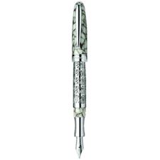 Picture of Laban Sterling Silver MB-300 Ice Cracked Fountain Pen Medium Nib