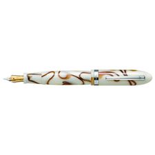 Picture of Laban Mento Ivory Brown Electric Fountain Pen Medium Nib