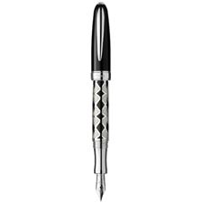 Picture of Laban Rhodium Plated MB-F200-1 Black Fountain Pen Medium Nib