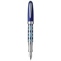 Picture of Laban Rhodium Plated MB-F200-1 Blue Fountain Pen Medium Nib