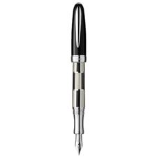 Picture of Laban Rhodium Plated MB-F200-3 Black Fountain Pen Medium Nib