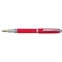 Picture of Laban Uptown Lines Straight Red Fountain Pen Medium Nib