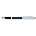 Picture of Cross Century II Chrome Blue Lacquer Fountain Pen Fine Nib