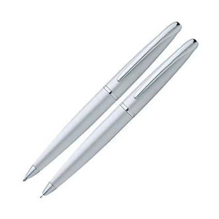 Cross ATX Matte Chrome Pen and Pencil Set-Montgomery Pens Fountain Pen  Store 212 420 1312