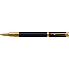 Picture of Waterman Perspective Black Gold Trim Fountain Pen Fine Nib