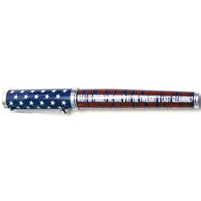 Picture of Jac Zagoory Ripple Pen Proudly She Waves American Flag Rollerball Pen