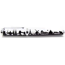 Picture of Jac Zagoory Ripple Pen World Skyline Fountain Pen Medium Nib