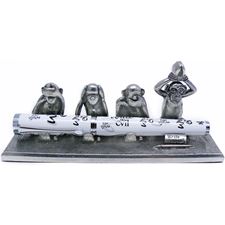 Picture of Jac Zagoory Pen Holder Write No Evil 4 Monkeys