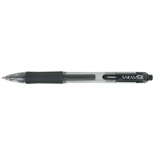 Picture of Zebra Sarasa Gel Retractable Pens Black Medium Point (Dozen)