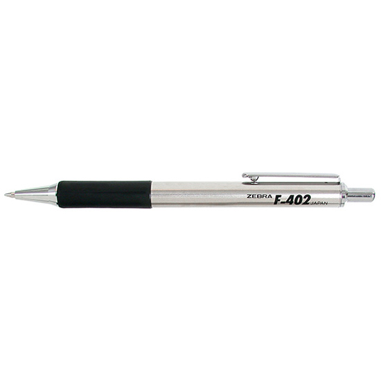 Zebra F 402 Black Ballpoint Pen Fine PointMontgomery Pens Fountain Pen Store 212 420 1312