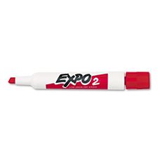 Picture of Expo2 Low Odor Dry Erase Marker Chisel Tip Red (Dozen)