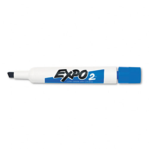 Expo 2 Low Odor Dry Erase Marker, Chisel Tip, Black