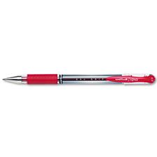 Picture of Uni-ball Signo Gel Grip Rollerball Pen Red Medium Point (Dozen)