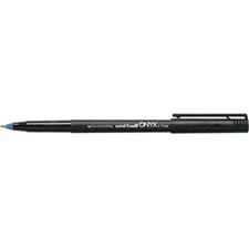 Picture of Uni-ball Onyx Rollerball Pen Fine Point Blue (Dozen)