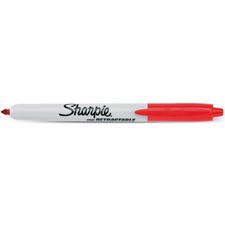 Picture of Sharpie Retractable Fine Point Permanent Marker Red (Dozen)