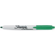 Picture of Sharpie Retractable Fine Point Permanent Marker Green (Dozen)