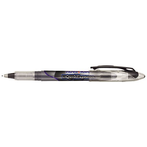 Papermate Liquid Expresso Felt Tip Pen Medium Point Black  (Dozen)-Montgomery Pens Fountain Pen Store 212 420 1312